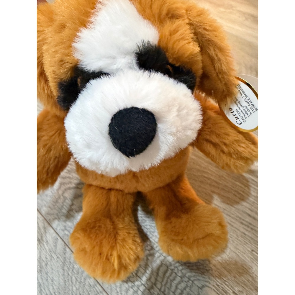 Curto Toy St. Bernard Plush 10" Dog Stuffed Animal puppy NWT plushie toy